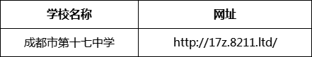 成都市第十七中學(xué)網(wǎng)址是什么？