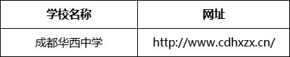 成都市成都華西中學(xué)網(wǎng)址是什么？