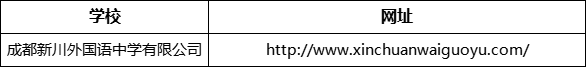 成都市成都新川外國語中學(xué)網(wǎng)址是什么？