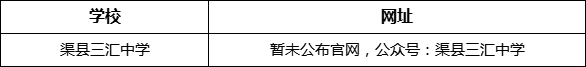 達州市渠縣三匯中學網址是什么？