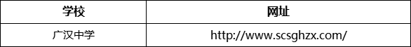 德陽市廣漢中學(xué)網(wǎng)址是什么？