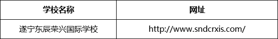 遂寧市遂寧東辰榮興國(guó)際學(xué)校網(wǎng)址是什么？