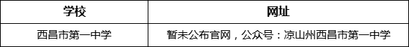 涼山州西昌市第一中學(xué)網(wǎng)址是什么？