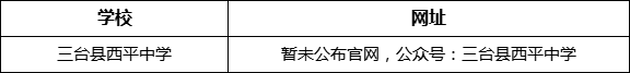 綿陽市三臺縣西平中學網(wǎng)址是什么？