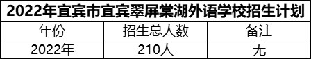 2024年宜賓市宜賓翠屏棠湖外語(yǔ)學(xué)校招生計(jì)劃是多少？