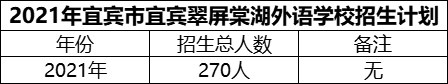 2024年宜賓市宜賓翠屏棠湖外語(yǔ)學(xué)校招生計(jì)劃是多少？