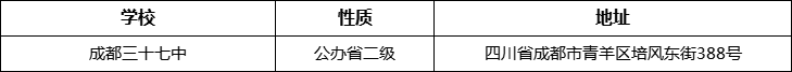 成都市成都三十七中詳細(xì)地址、在哪里？