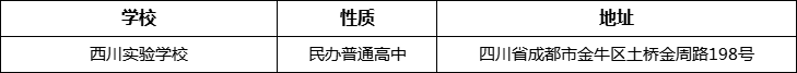 成都市西川實(shí)驗(yàn)學(xué)校詳細(xì)地址、在哪里？