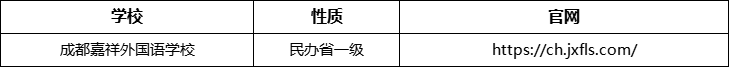 成都市成都嘉祥外國語學校官網(wǎng)、網(wǎng)址、官方網(wǎng)站