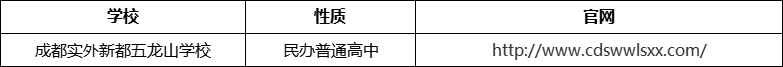 成都市成都實外新都五龍山學(xué)校官網(wǎng)、網(wǎng)址、官方網(wǎng)站